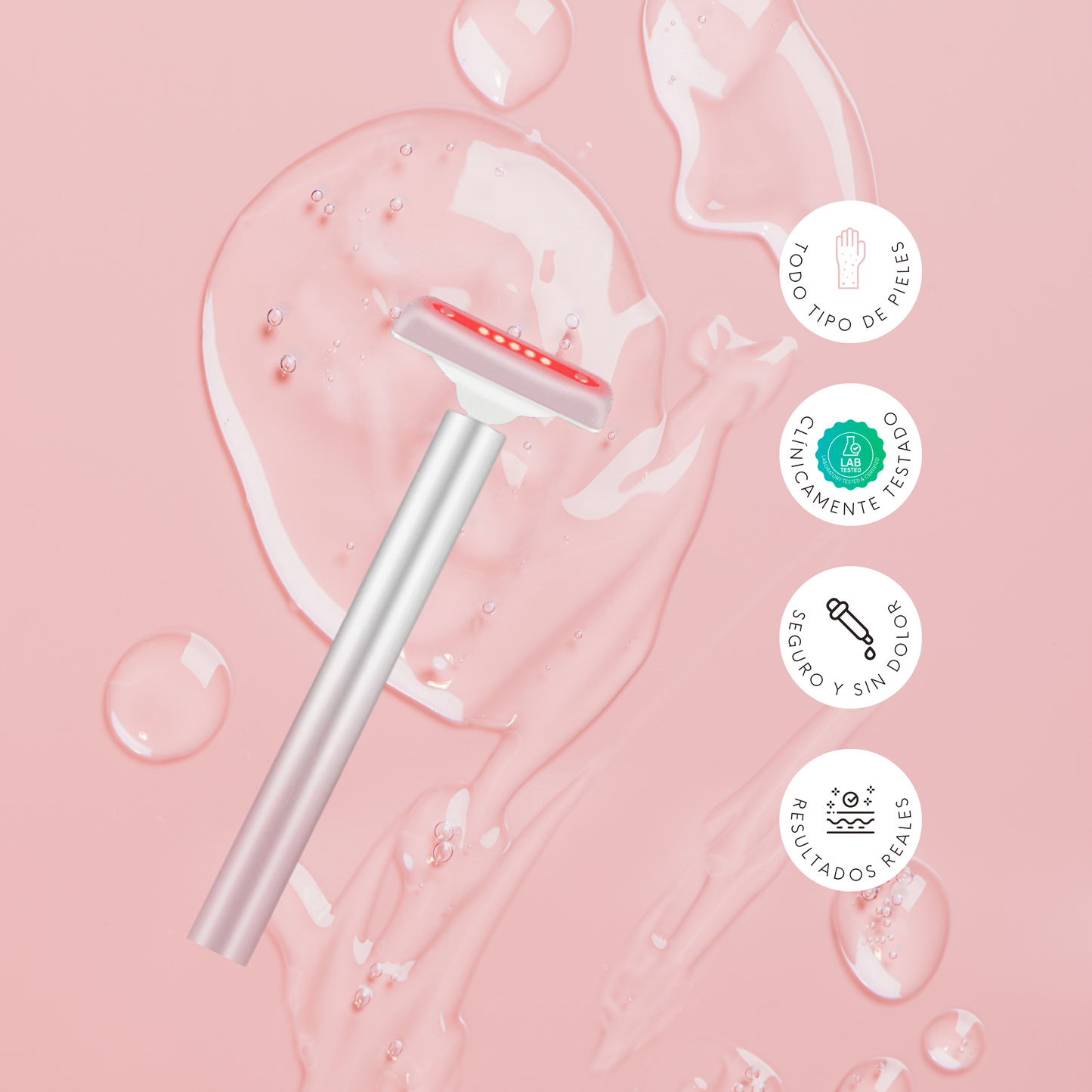 Varita Facial LED + EMS